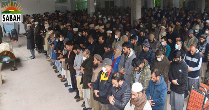 Wife of, Chairman Relief Organization for Kashmiri Muslim Maulana Ghulam Nabi Nowsheri, laid to rest in Islamabad