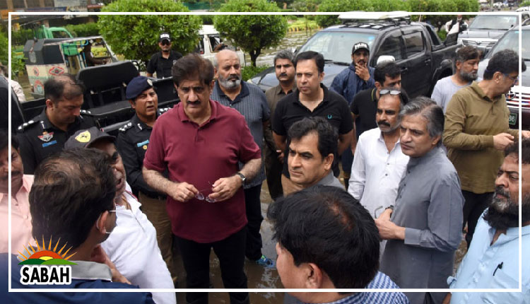 Chief Minister Murad asks Karachi residents to stay indoors amid heavy rainfall