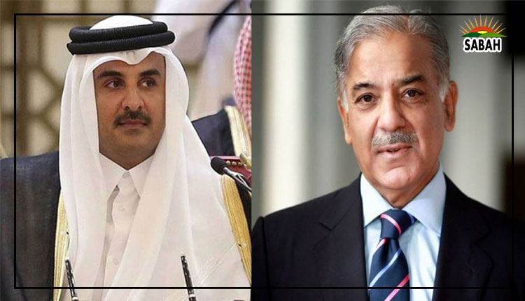 Shehbaz Sharif, Sheikh Tamim Bin Hamad Al Thani exchange views on issues of mutual interest