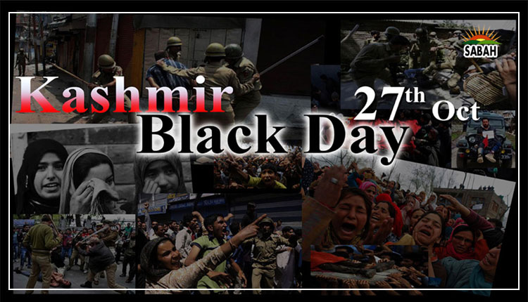 Pakistanis, Kashmiris throughout world observed Oct 27 as Black Day