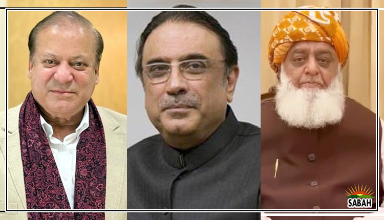 Nawaz, Zardari, Fazlur Rehman hold consultations on issue of judiciary