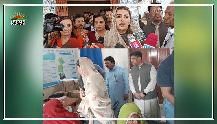 Shazia Marri visits Benazir Nashonuma Center in Rural Health Center Jam Nawaz Ali, Sindh