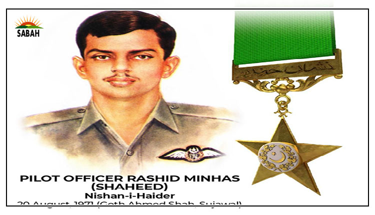 Armed Forces of Pakistan, CJCsSC & Services Chiefs pay glowing tribute to Pilot Officer Rashid Minhas Shaheed on his 52nd Shahadat Anniversary