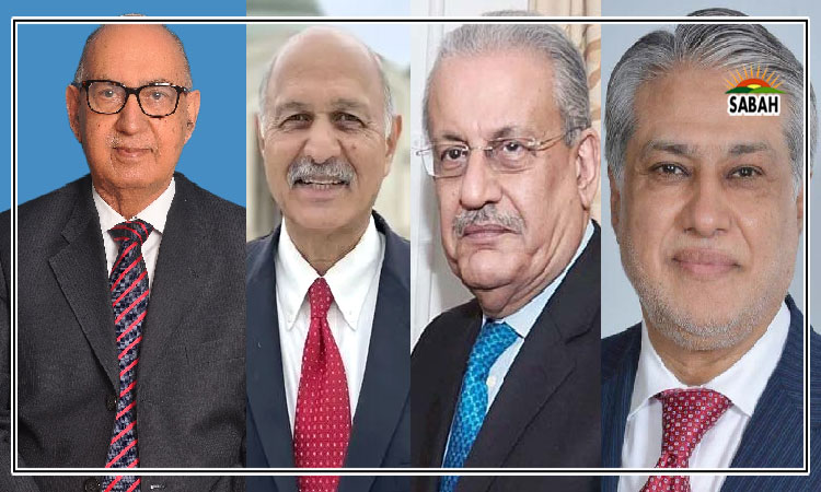 Ishaq Dar, Raza Rabbani, Mushahid Hussain Syed extend congratulations to Senator Irfan Siddiqui